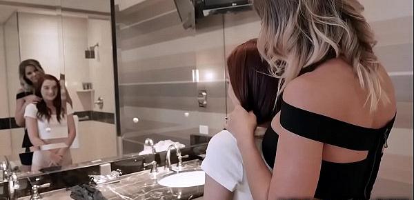 Boss MILF Jessa Rhodes let her new assistant Danni Rivers shares her husbands dick in a hot 3some session.